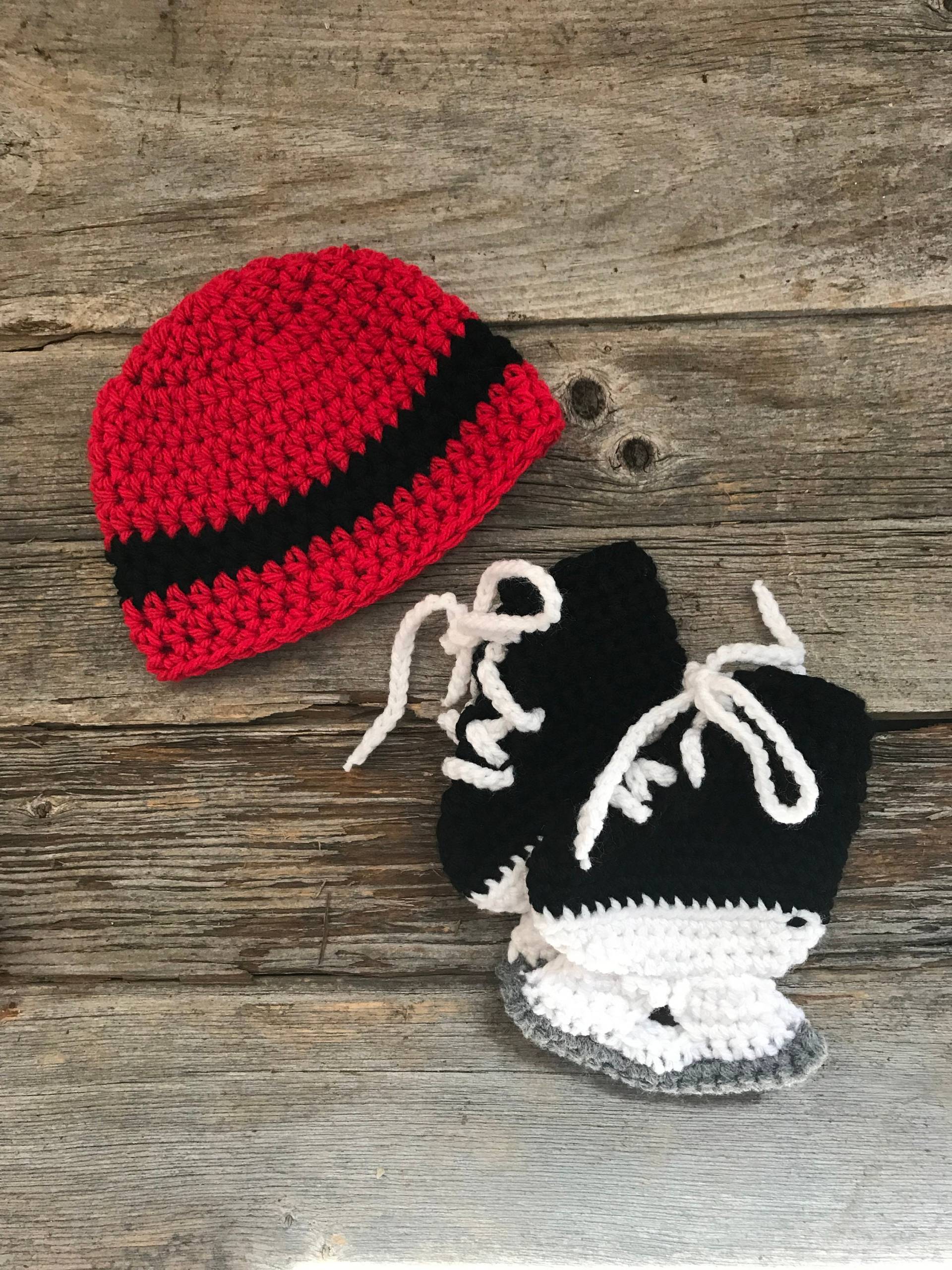 Newborn Hockey Outfit, Photography Prop, Gehäkeltes Skates Newborn Hockey Outfit, Photography Prop, Gehäkeltes Skates von Etsy - Thatscrocheted