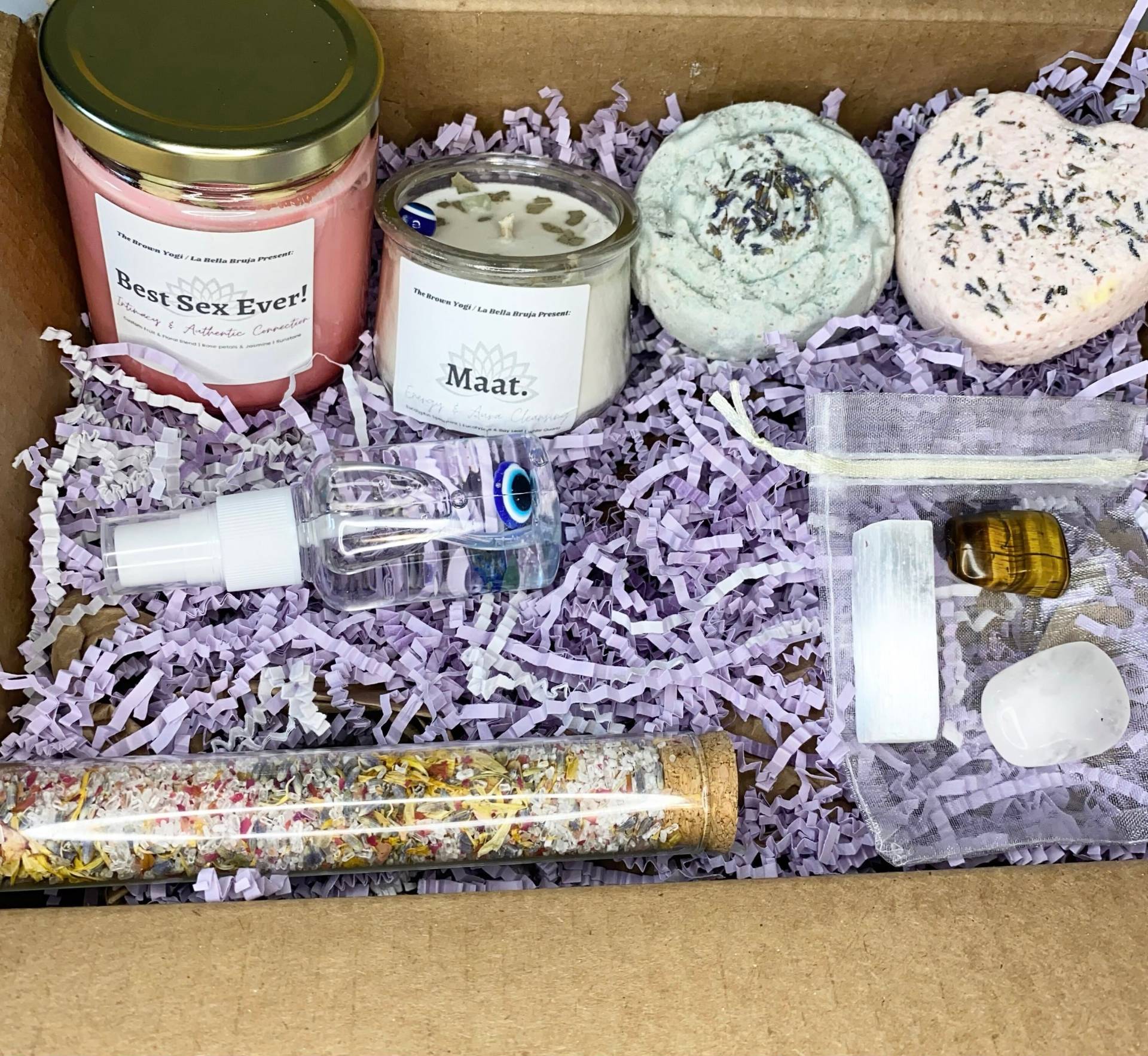 Luxuriöse Heilung Spirituelle Bad Box, Witchy Self Care Kit, Set, Zauberbad Kit von Etsy - TheBrownYogi