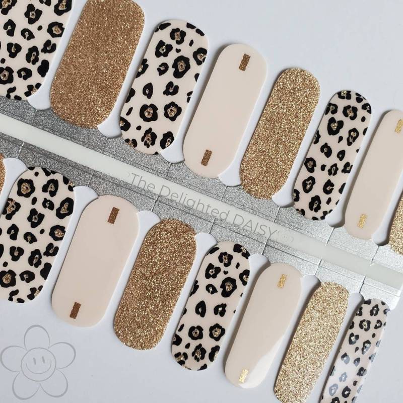 Ausgefallene Gepard Nail Wraps, Nagelstreifen, Nagelsticker, Nailart von Etsy - TheDelightedDaisy