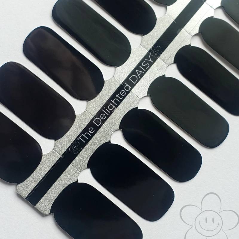 Black Beauty Nail Wraps, Nagelstreifen, Nagelaufkleber, Art von Etsy - TheDelightedDaisy