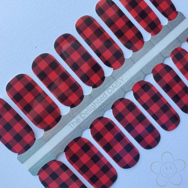 Buffalo Plaid Nail Wraps, Nagelsticker, Art von Etsy - TheDelightedDaisy