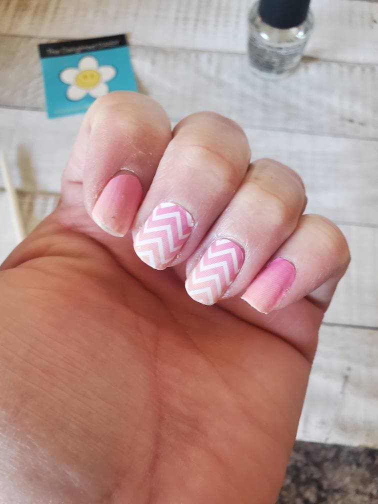 Chevron Sorbet Nagelverpackungen, Nagelsticker, Nail Art von Etsy - TheDelightedDaisy