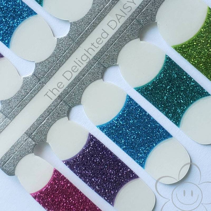 French Rainbow Brite Nail Wraps, Nagelstreifen, Nagelaufkleber, Art von Etsy - TheDelightedDaisy