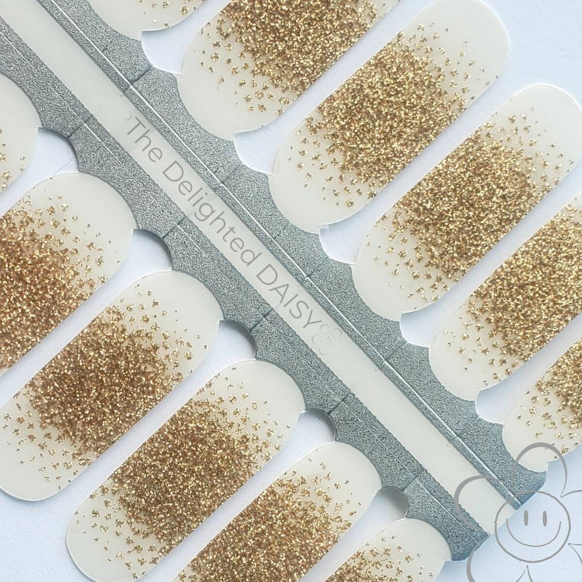 French Sparkletransparent Overlay Nail Wraps, Nagelstreifen, Nagelaufkleber, Art von Etsy - TheDelightedDaisy