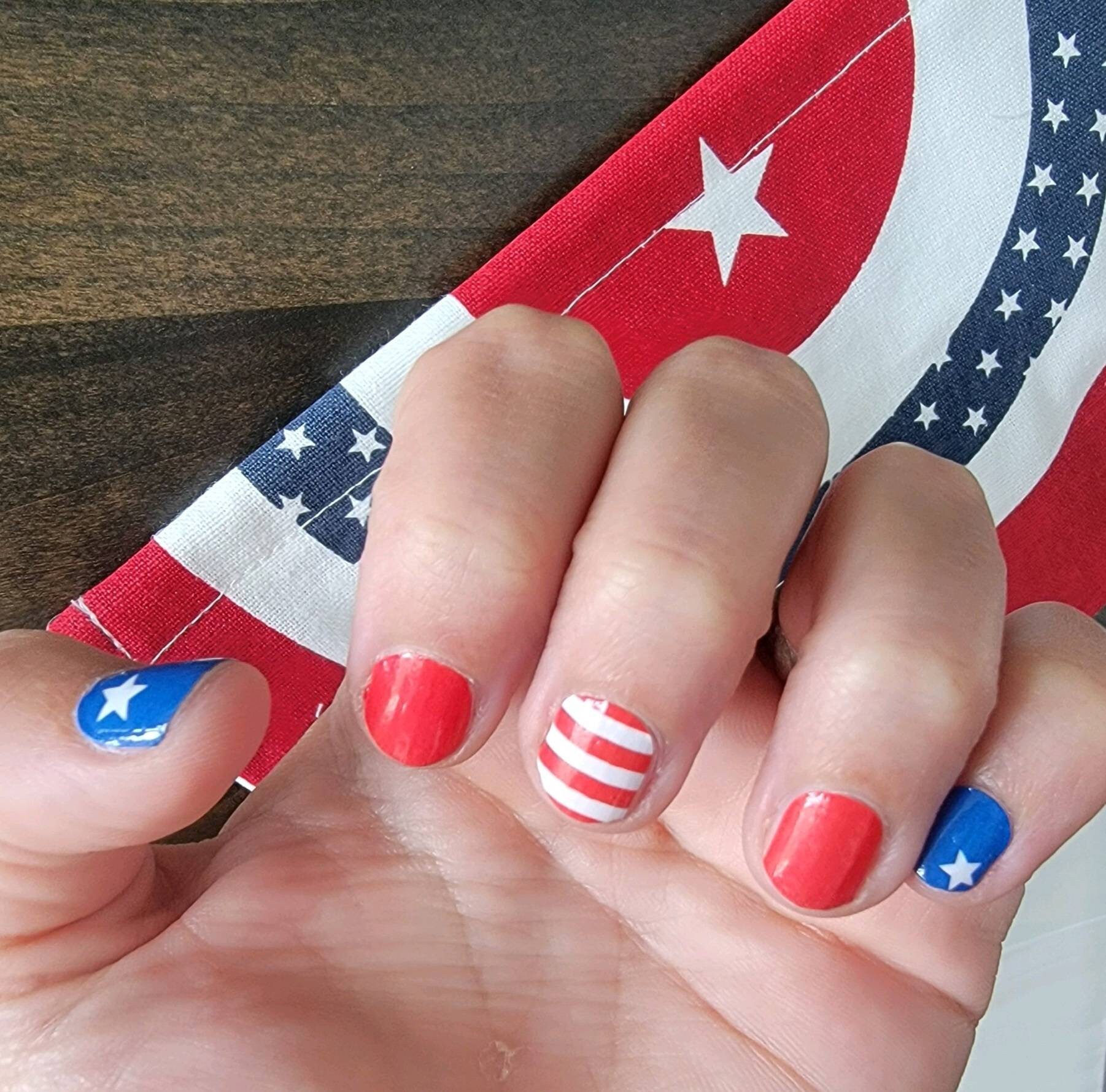 Happy 4Th Nagelfolien, Nagelstreifen, Nagelaufkleber, Nagelkunst von Etsy - TheDelightedDaisy