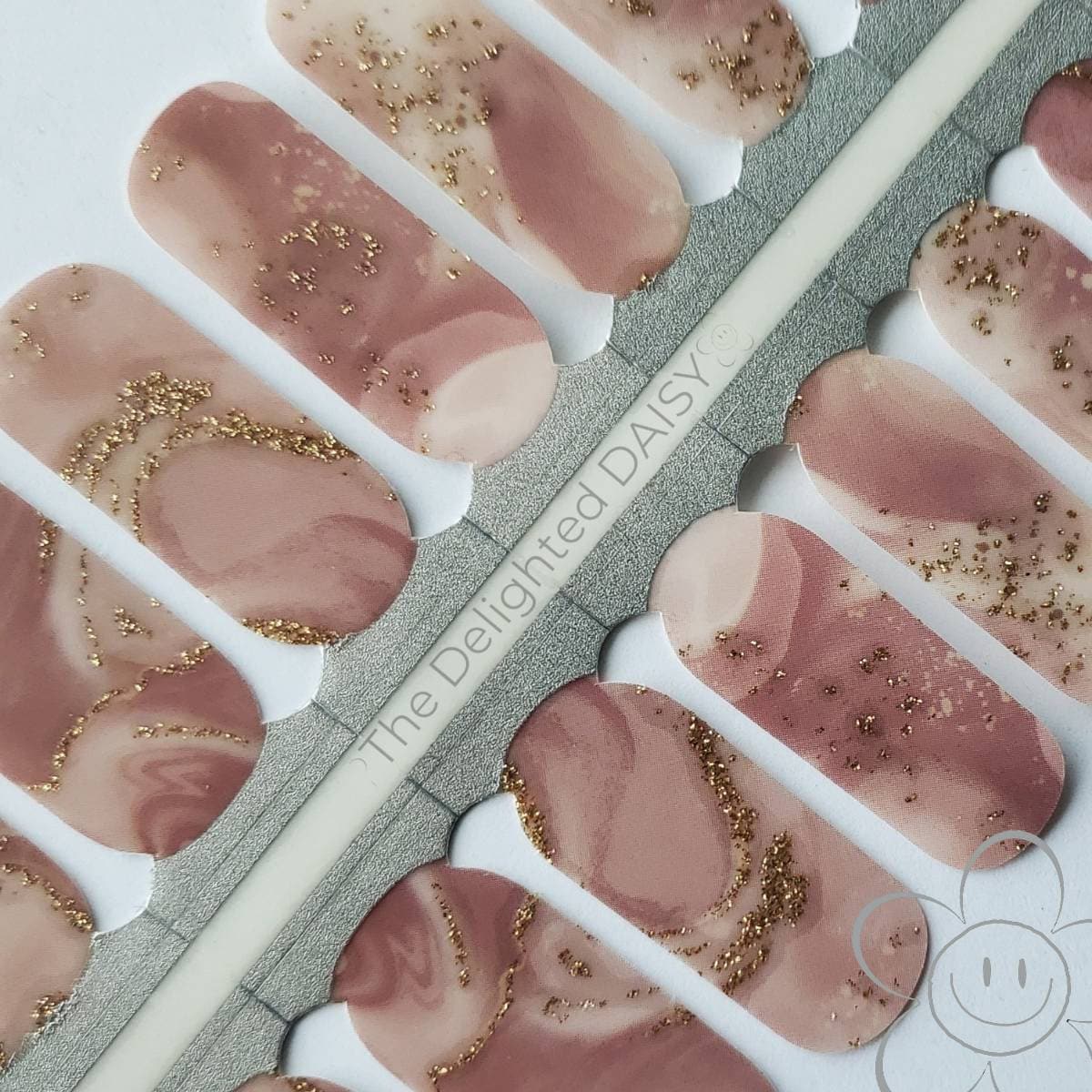 Mauvelous Marble Nail Wraps, Nagelstreifen, Nagelaufkleber, Art von Etsy - TheDelightedDaisy