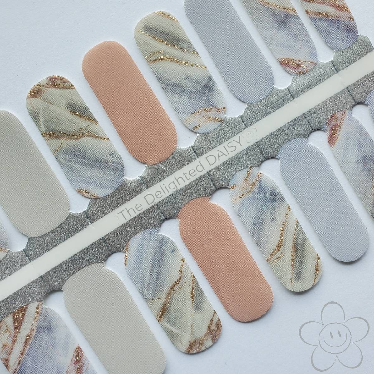 Neutrale Marmor Nail Wraps, Nagelstreifen, Nagelsticker, Nailart von Etsy - TheDelightedDaisy