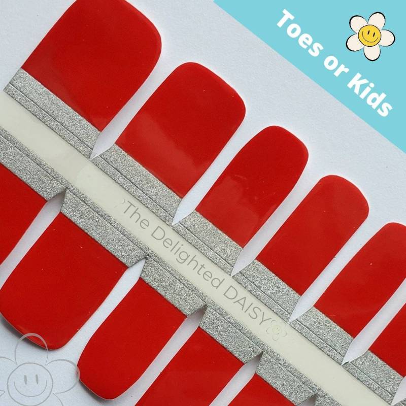 Nur Rote Zehennägel Oder Kid Size Nagelaufkleber Nail Art von Etsy - TheDelightedDaisy