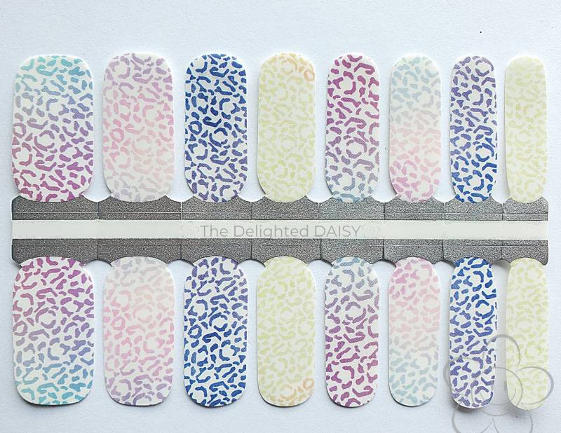 Pastell Gepard Nail Wraps, Nagel Streifen, Aufkleber, Art von Etsy - TheDelightedDaisy