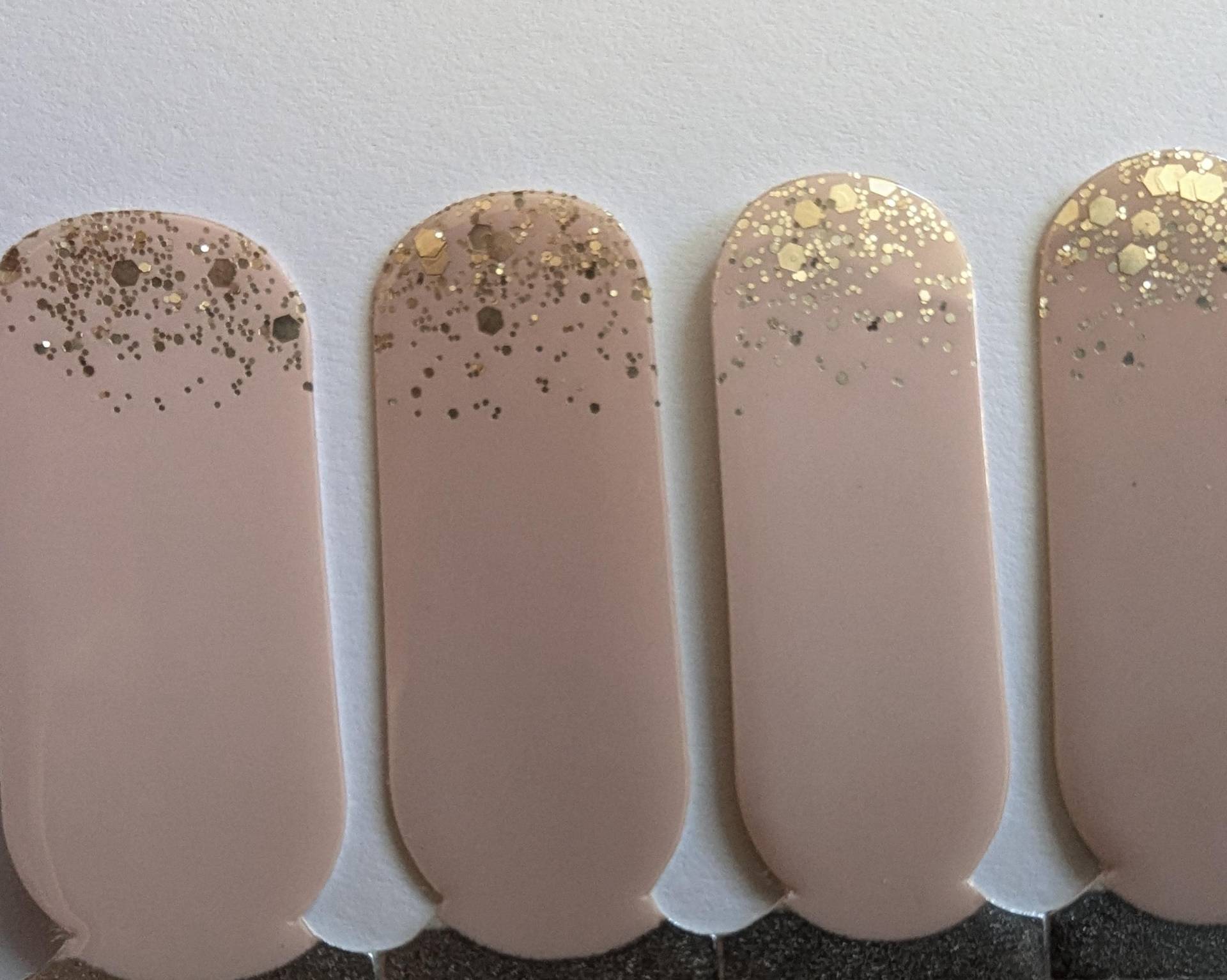 Peach Sparkle Nail Wraps, Nagelstreifen, Nagelaufkleber, Art von Etsy - TheDelightedDaisy