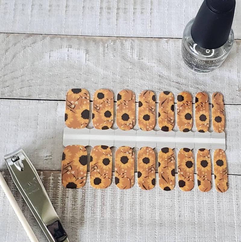 Sonnenblumen & Sonnenschein Nail Wraps, Nagel Aufkleber, Art von Etsy - TheDelightedDaisy