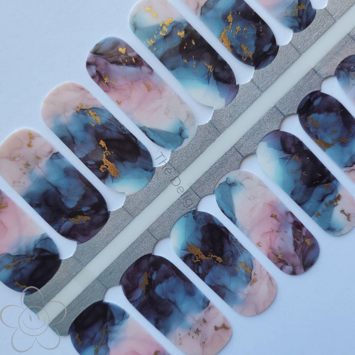 Sunset Marble Nail Wraps, Nagelstreifen, Nagelaufkleber, Art von Etsy - TheDelightedDaisy