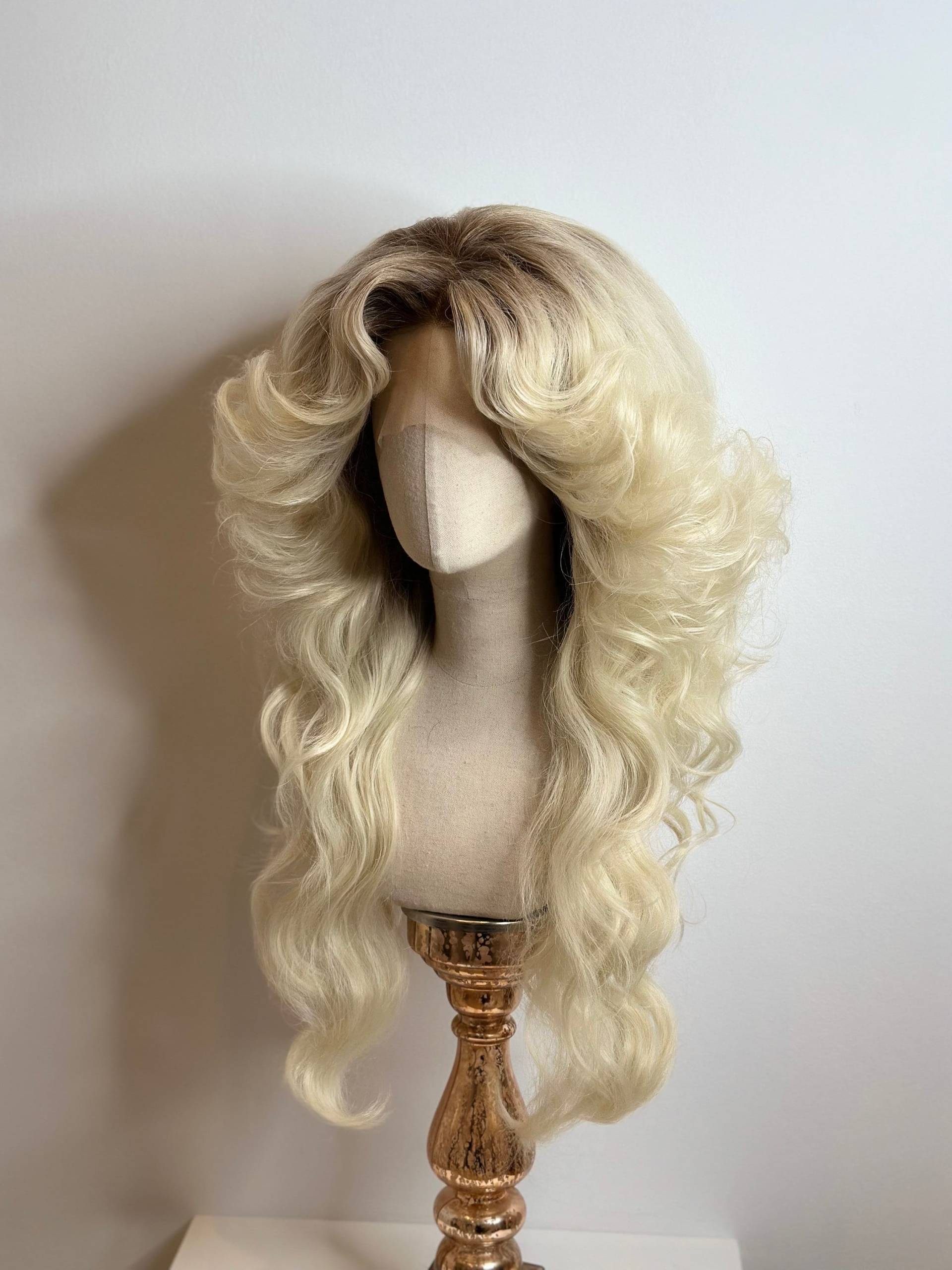 Big 70S Wig With Roots Big 70S Wig With Roots von Etsy - TheGingHair