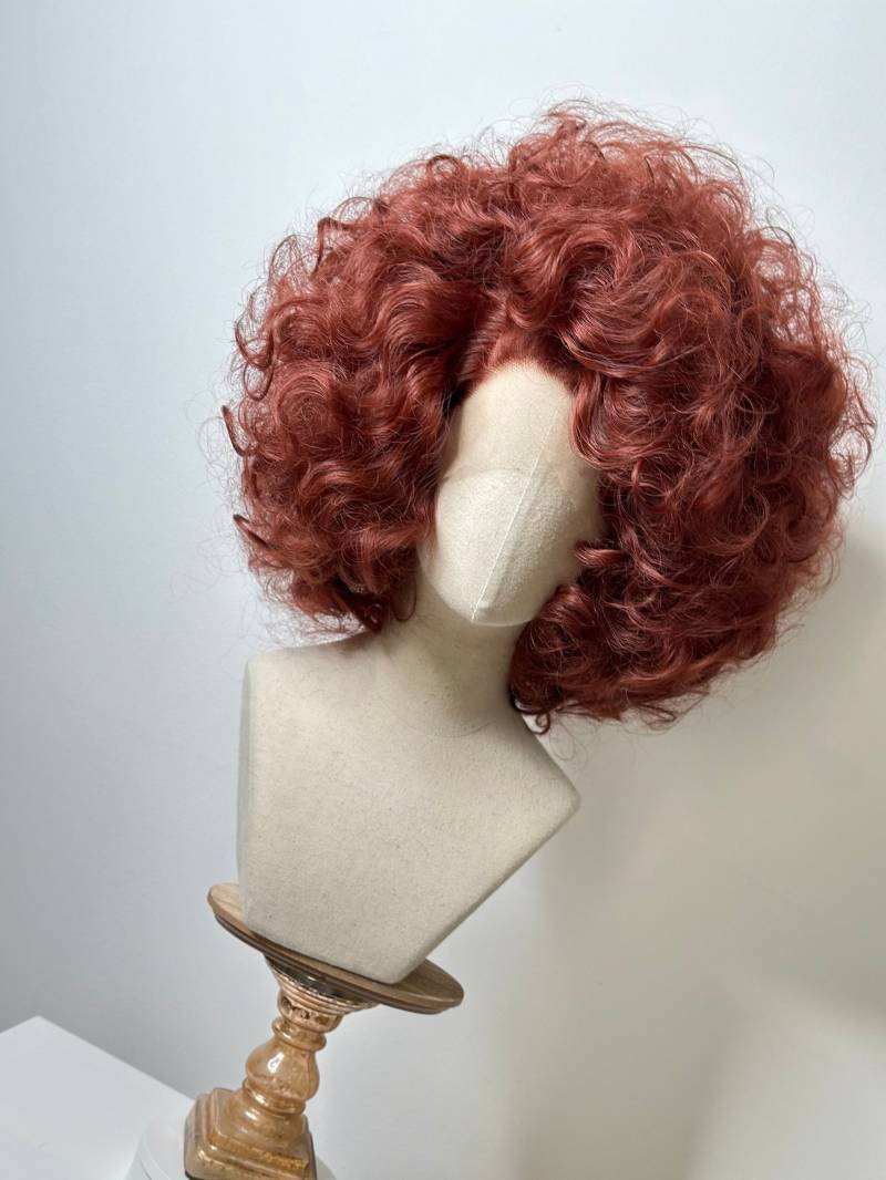 Big 80S Wig Dark Copper von Etsy - TheGingHair