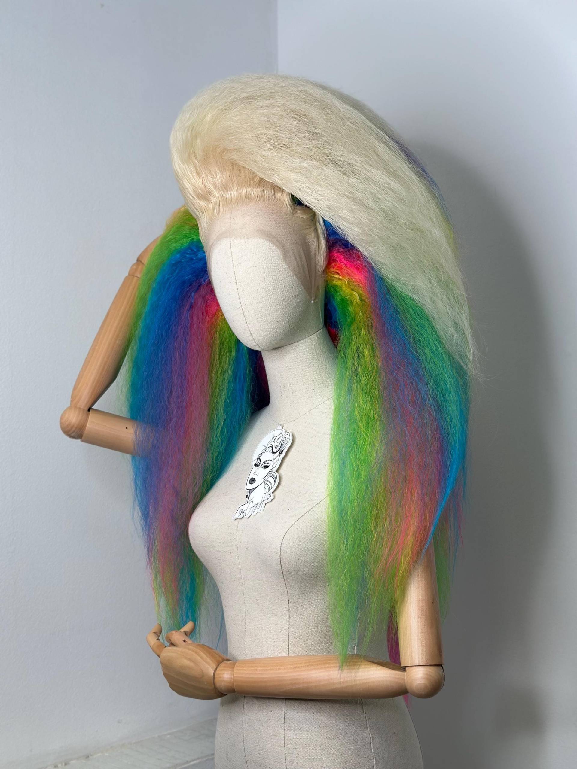 Big Rainbow 80S Wig Big Rainbow 80S Wig von Etsy - TheGingHair