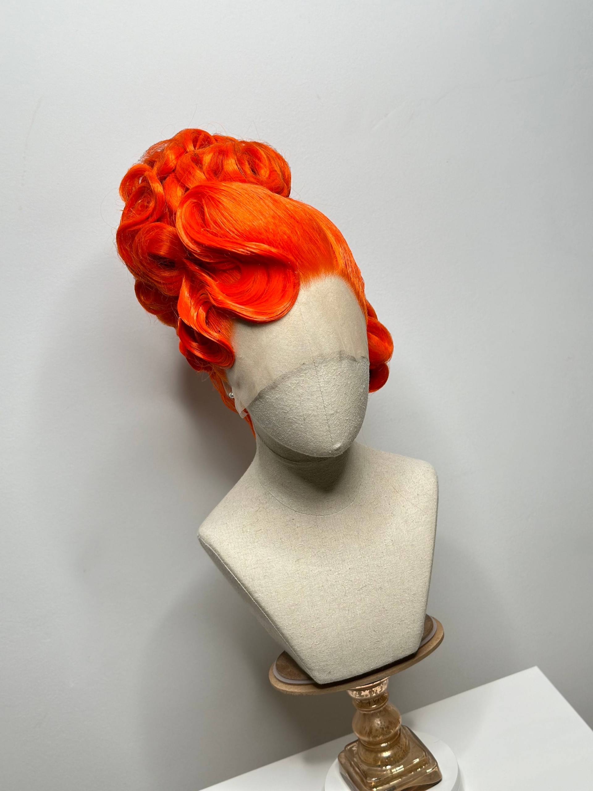 Classy Asymmetrical Updo Orange von Etsy - TheGingHair