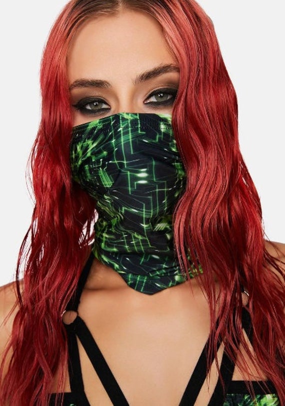 Cybergrid | Dust Maske, Rave Festival Gaiter von Etsy - TheLYTECouture