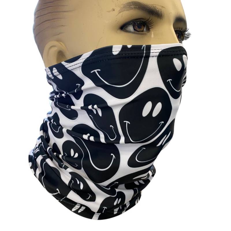 Schwarz Weiß | Dust Maske, Rave Festival Gaiter von Etsy - TheLYTECouture