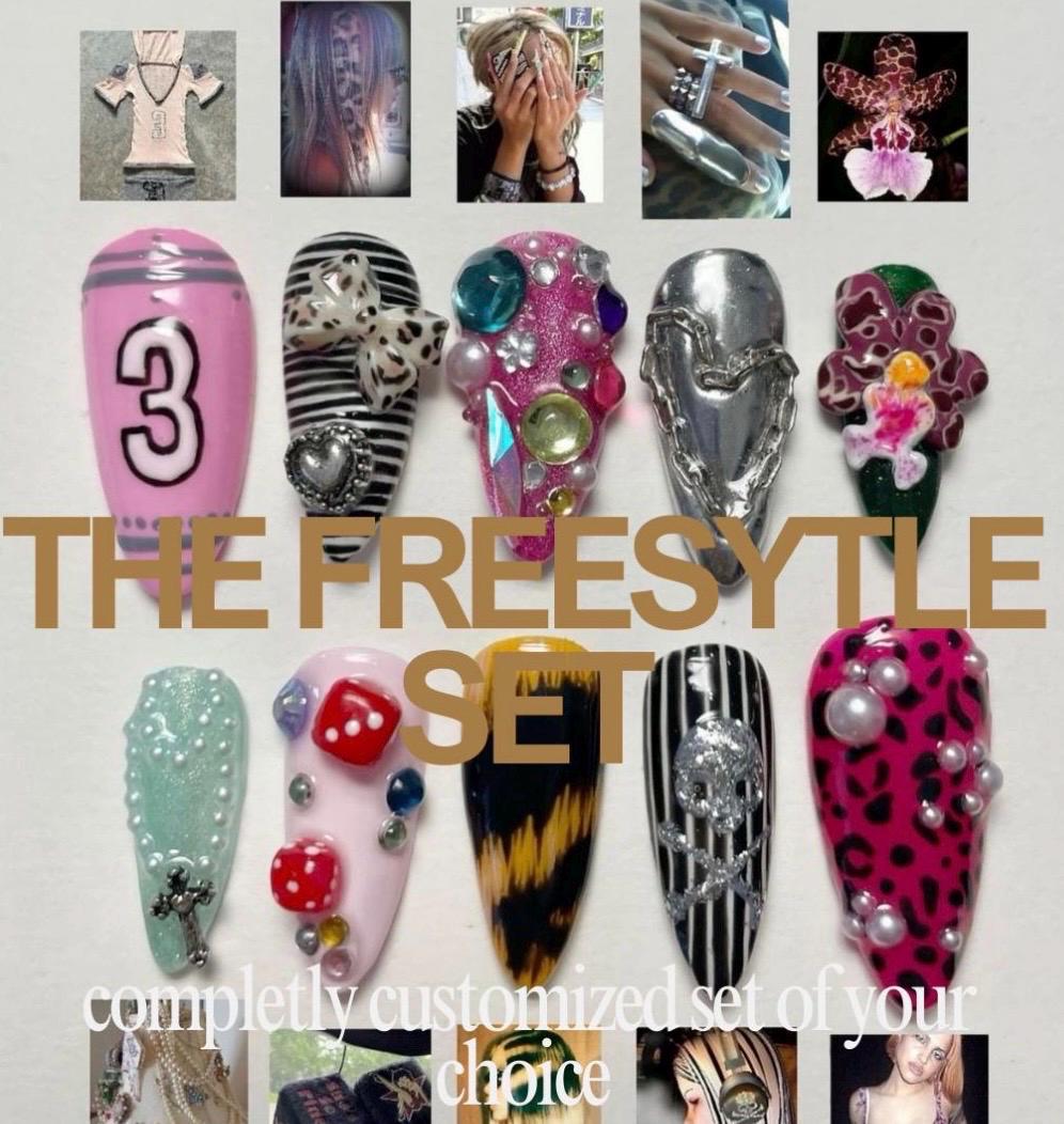 Custom Press On Nails; Nails, Manicure, Handmade Nails, Saloon Look Reusable Nails von Etsy - TheNailLabArtistry