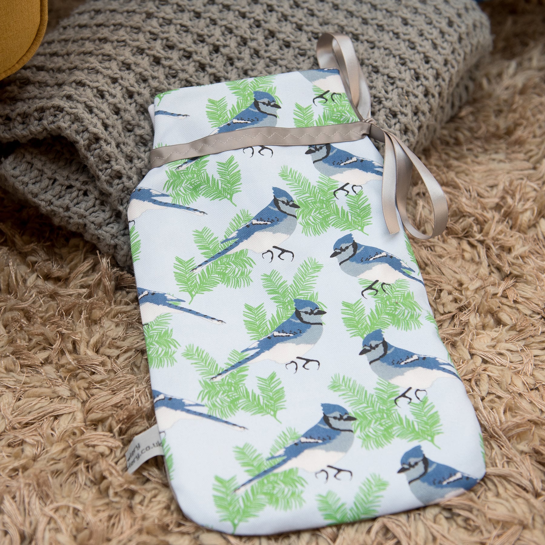 Blau Jay Print Heißwasserflasche - Vogel Geschenk Wasser Flasche Abdeckung Wärmepaket Für Mama, Oma, Papa Winterwärmer Weihnachtsgeschenk von Etsy - TheOwleryPrints