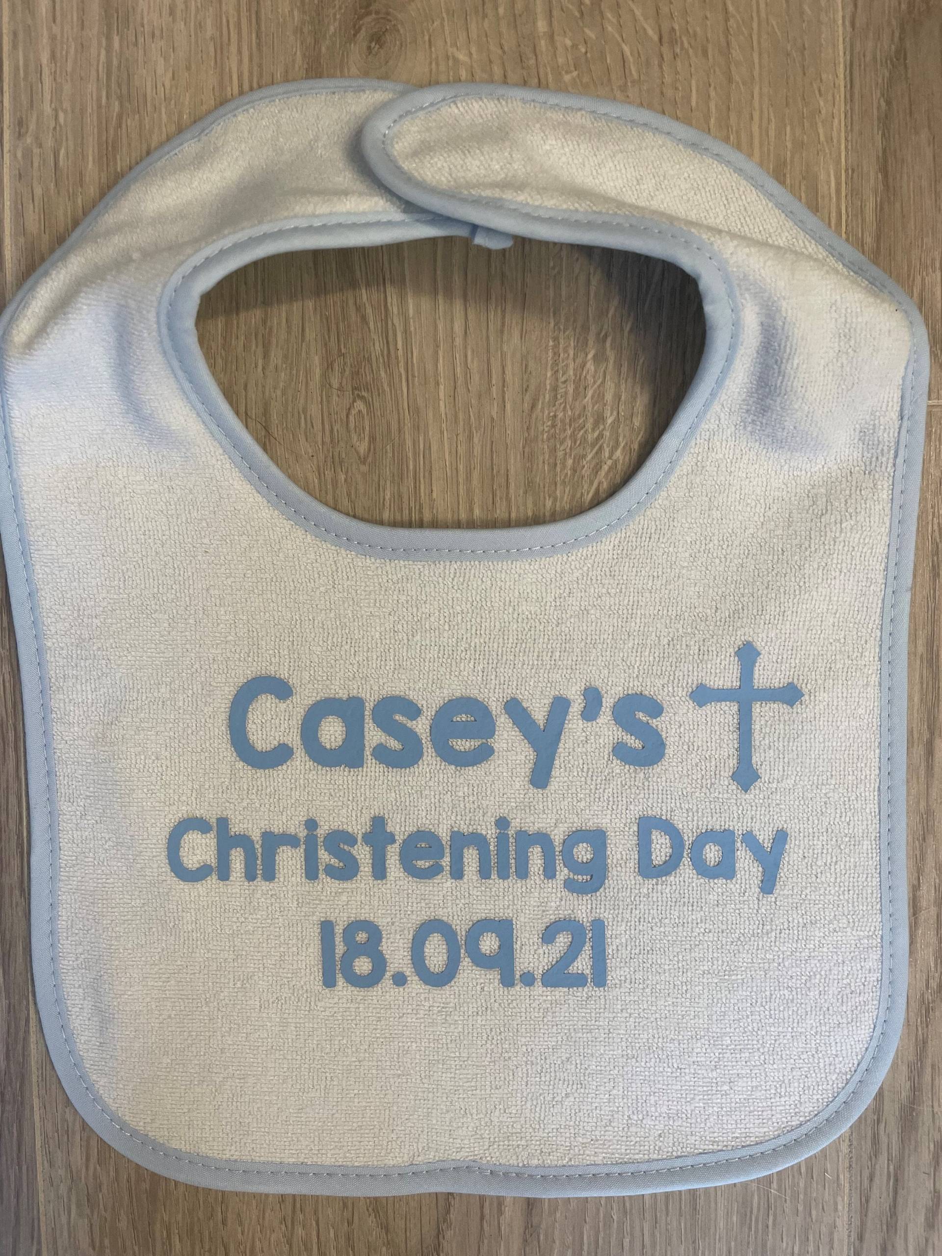 Personalisiertes Lätzchen Zur Taufe, Personalisiertes Geschenk Baby Geschenk, Tauf Dribbler, Taufgeschenk von Etsy - ThePersonalisedSiopa