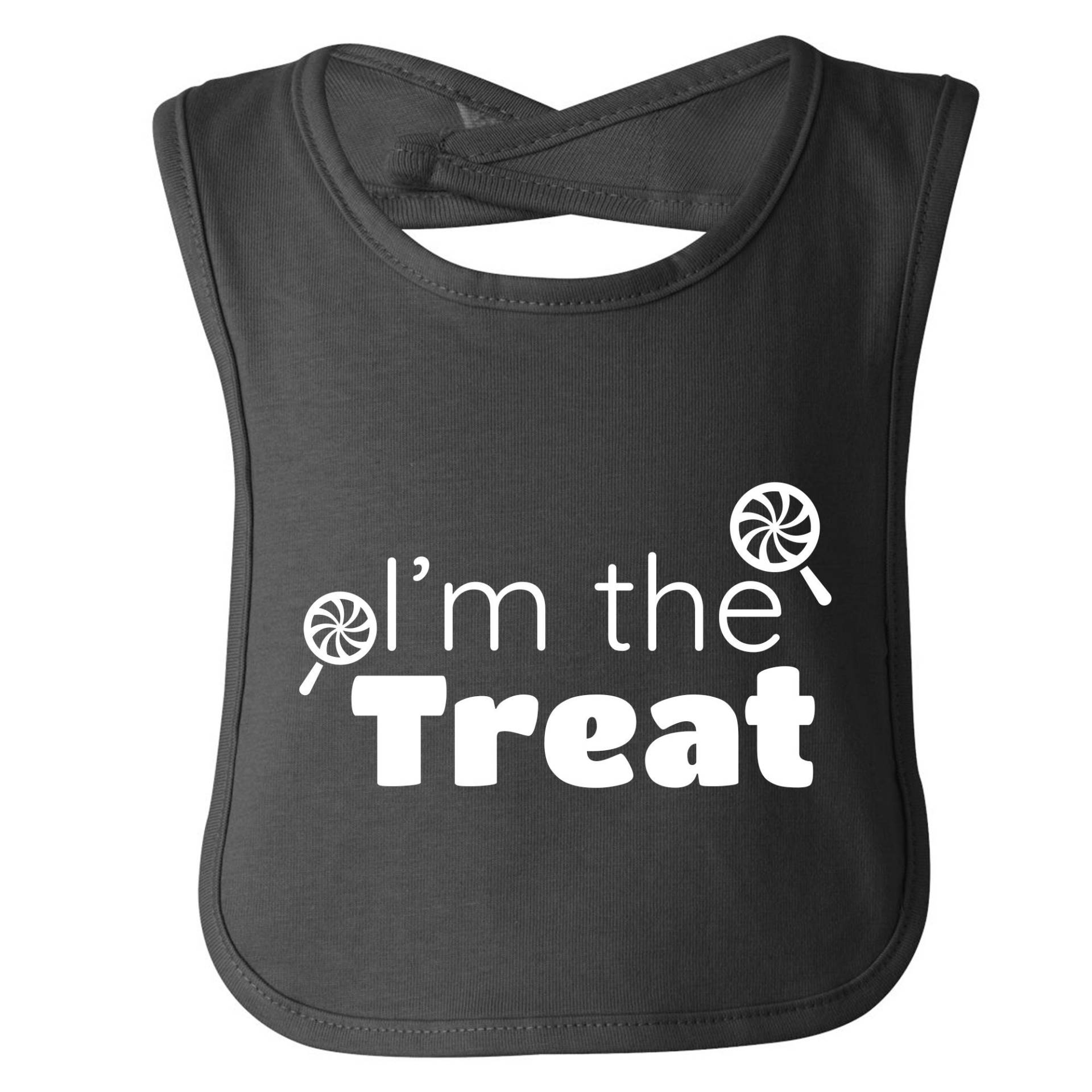 I'm The Treat Halloween Baby Bib Black Trick Or von Etsy - TheSaltyBears