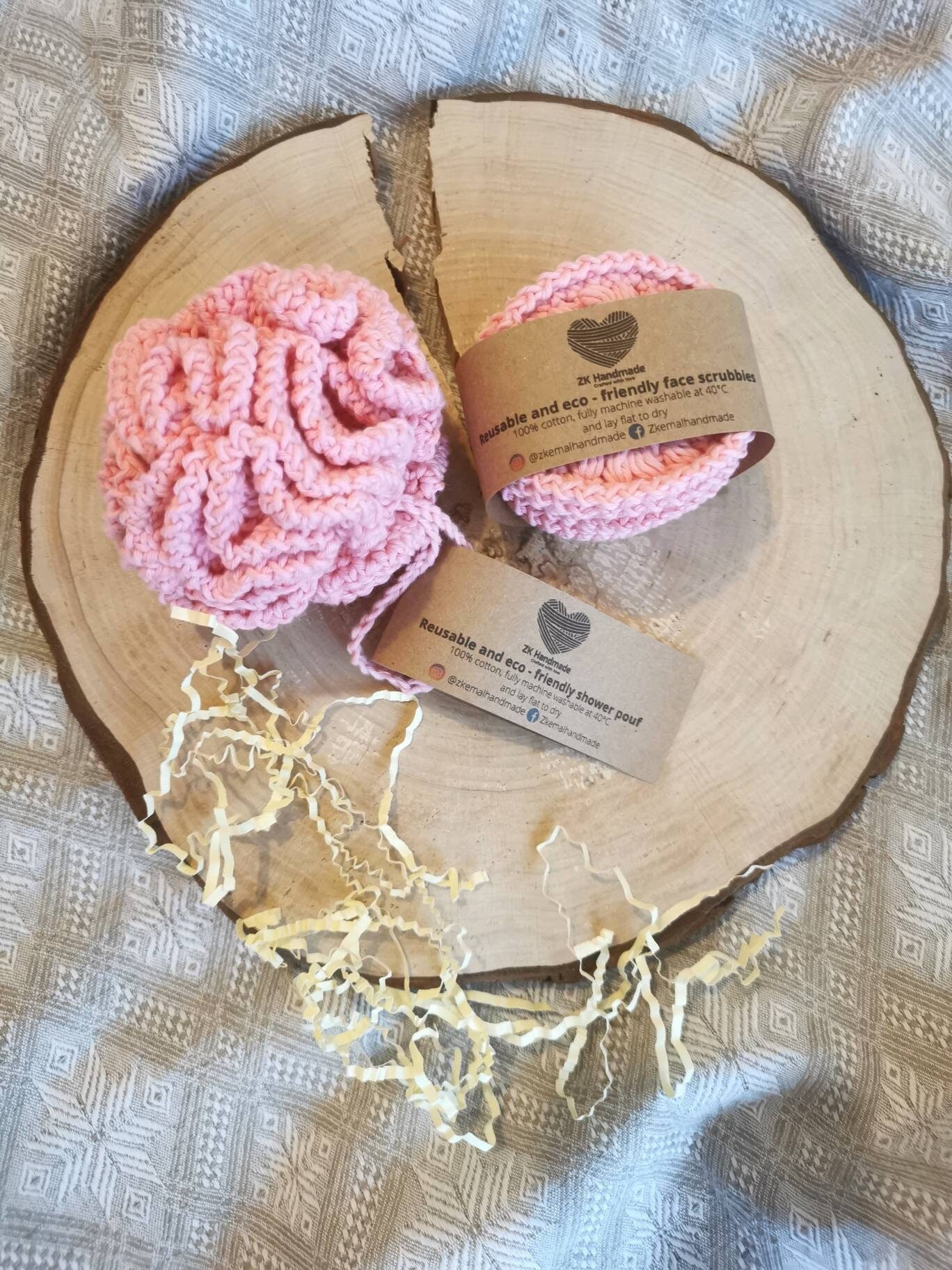 Gesichtspeelings| Dusche & Bad Loofah| Duschbeutel| Badeaccessoires| Loofah Schwamm | Umweltfreundliche Wiederverwendbares Badezimmer Set| Gehäkelt von Etsy - TheSunLoop