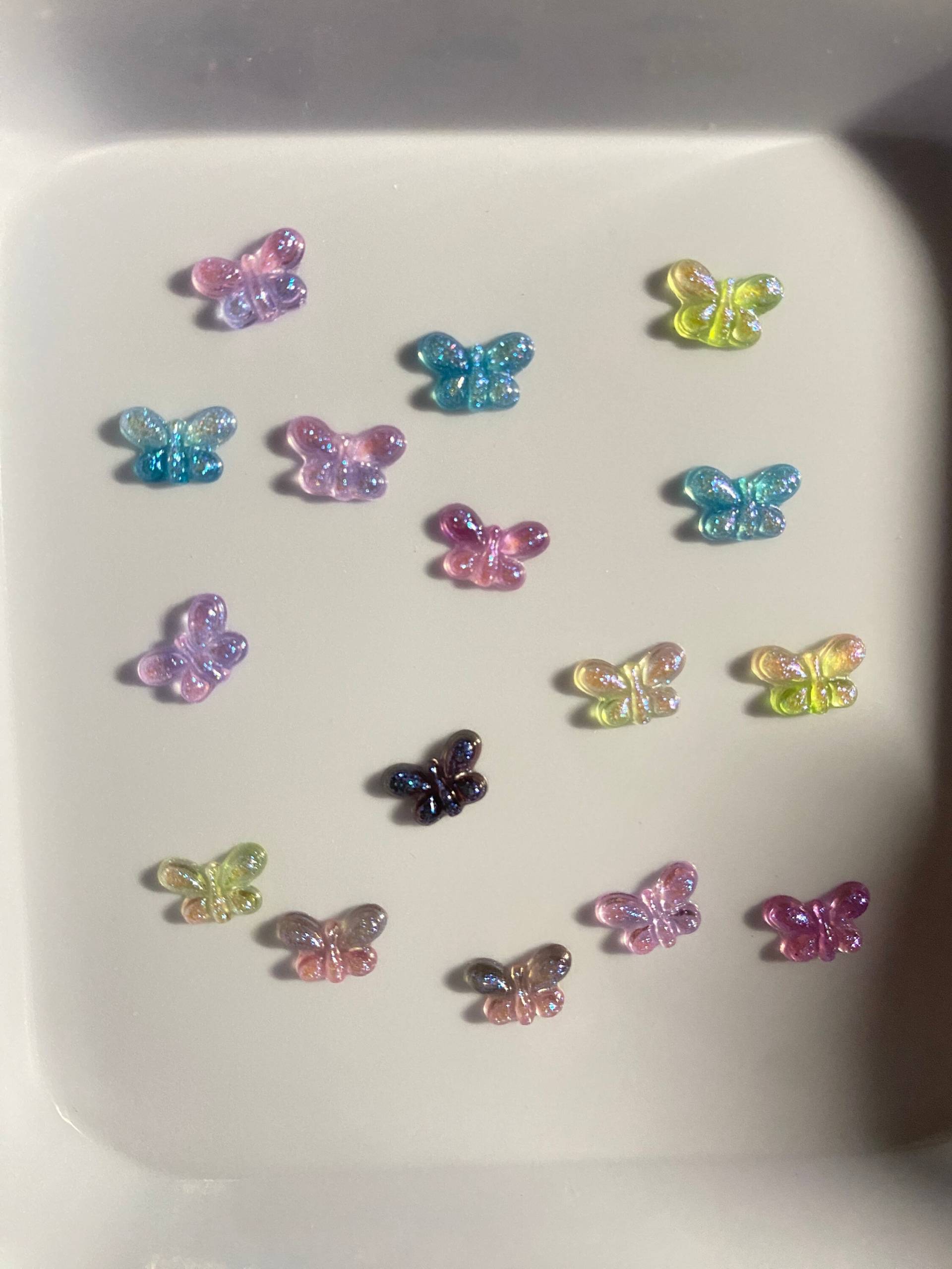 10/20 Stk Schmetterling Harz 3D Nagel Dekorationen, Diy Basteln N3100 Charms von Etsy - Thebestbox66