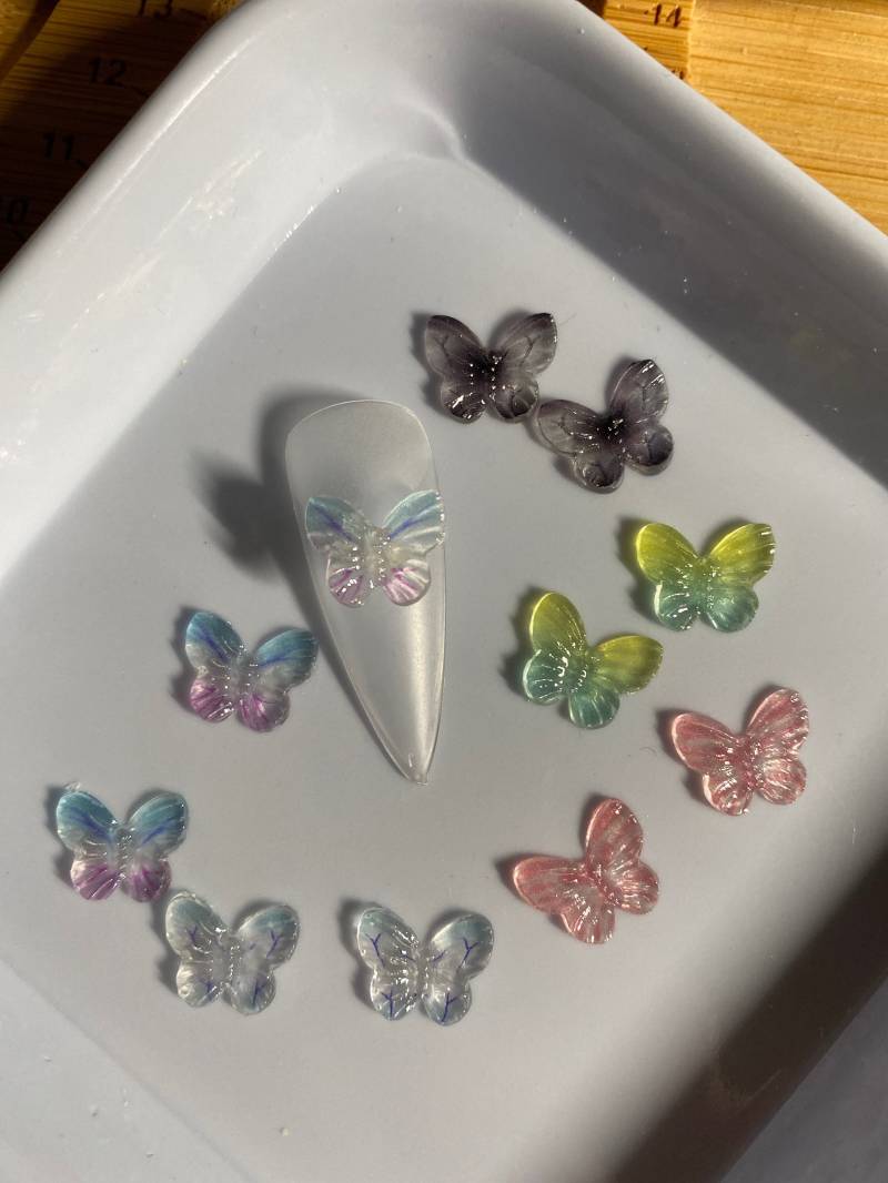 10/20 Stk Schmetterlinge Harz 3D Nagel Dekorationen, Diy Basteln N3173 Charms 10/20 Stk Schmetterlinge Harz 3D Nagel Dekorationen, Diy Basteln N3173 Charms von Etsy - Thebestbox66