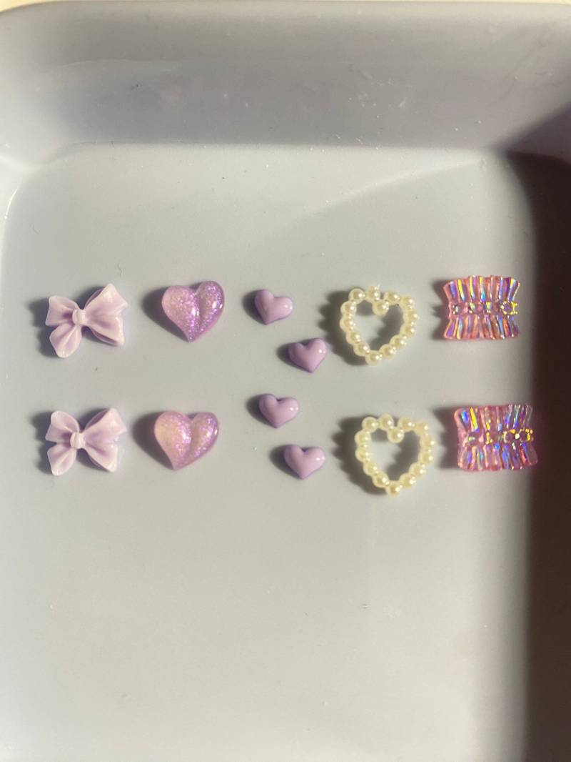 10stk 3D Nagel Dekorationen, Diy Basteln N3028 Charms Lila Serie von Etsy - Thebestbox66