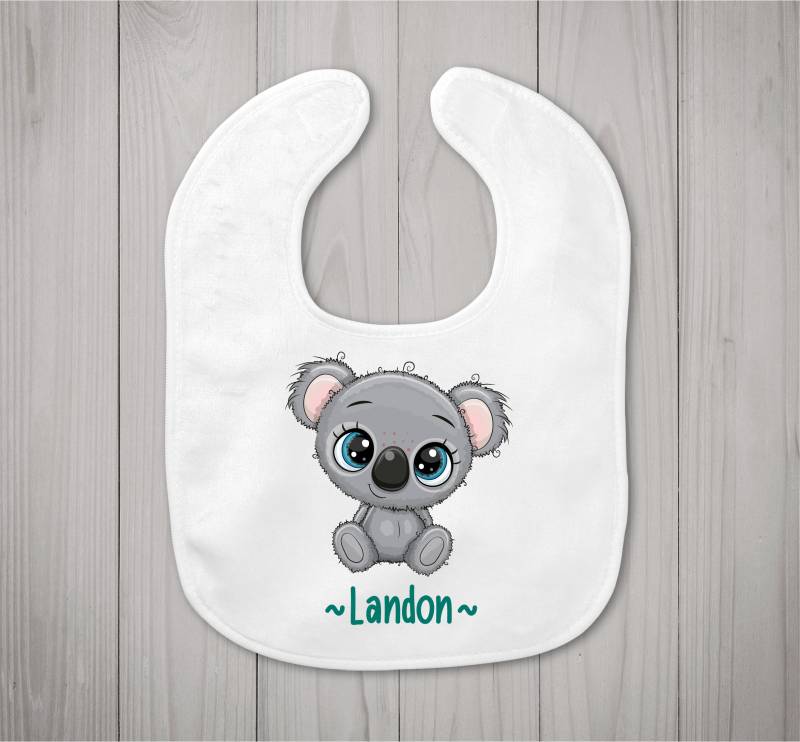 Koala Bär Baby Lätzchen | Personalisierte Jungen Oder Mädchen Geschenk Baby-Dusche-Geschenk Name von Etsy - Thepillowgeek