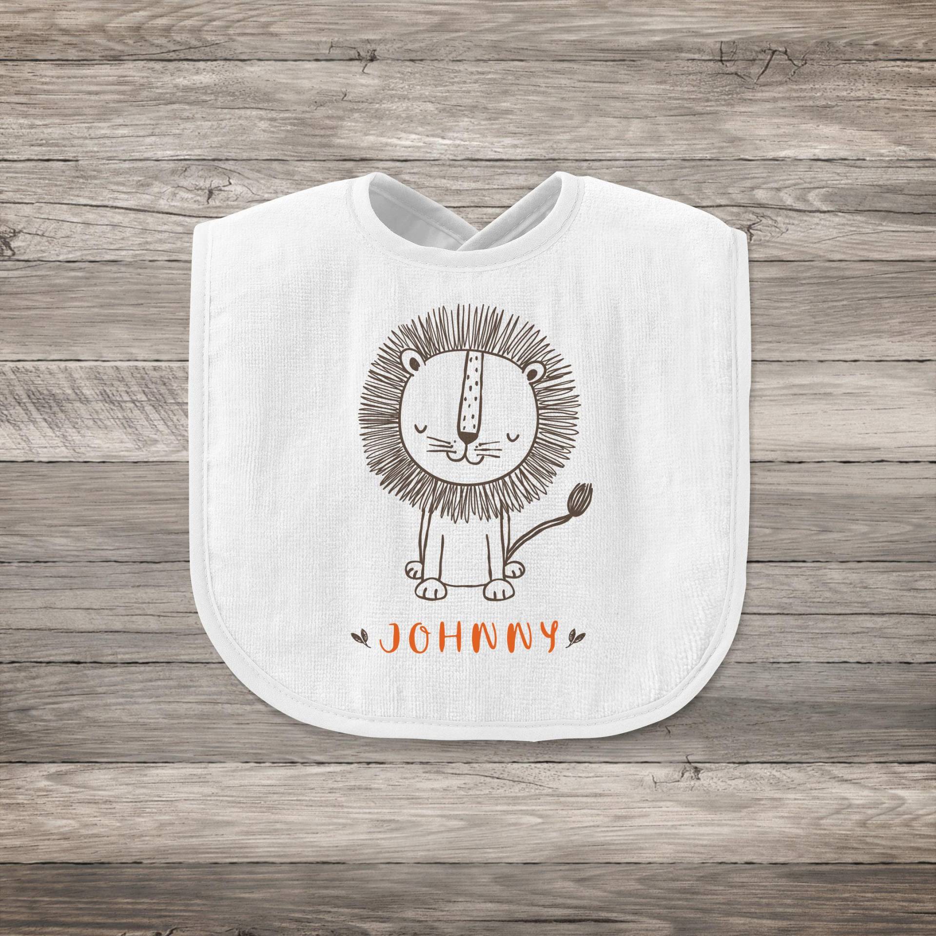 Löwe Baby Lätzchen | Name Personalisierte Jungen Geschenk Mädchen Personalisiertes Baby-Geschenk Löwe Baby Lätzchen | Name Personalisierte Jungen Geschenk Mädchen Personalisiertes Baby-Geschenk von Etsy - Thepillowgeek
