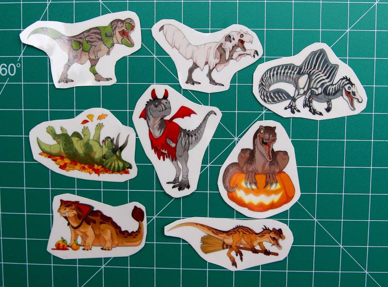 Temporäre Tattoos - Dinosaurier Halloween Minis von Etsy - TherbisStudio