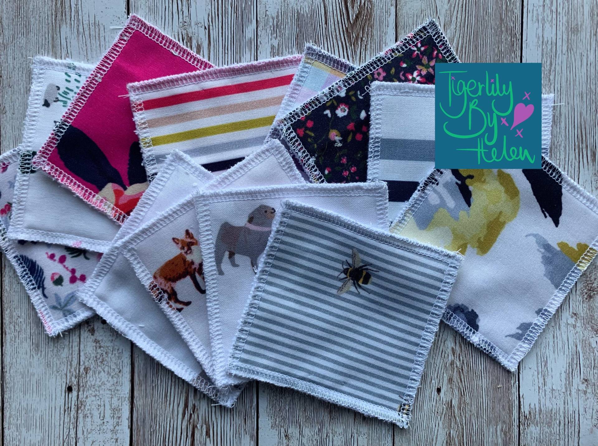 Joules 4Er Pack Wiederverwendbare Bambus Baumwollpads von Etsy - TigerlilyByHelen