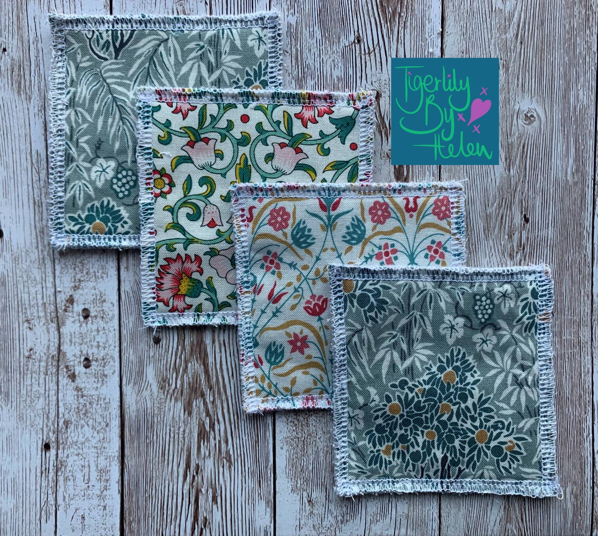 Liberty Wiederverwendbare Bambus Baumwollpads von Etsy - TigerlilyByHelen