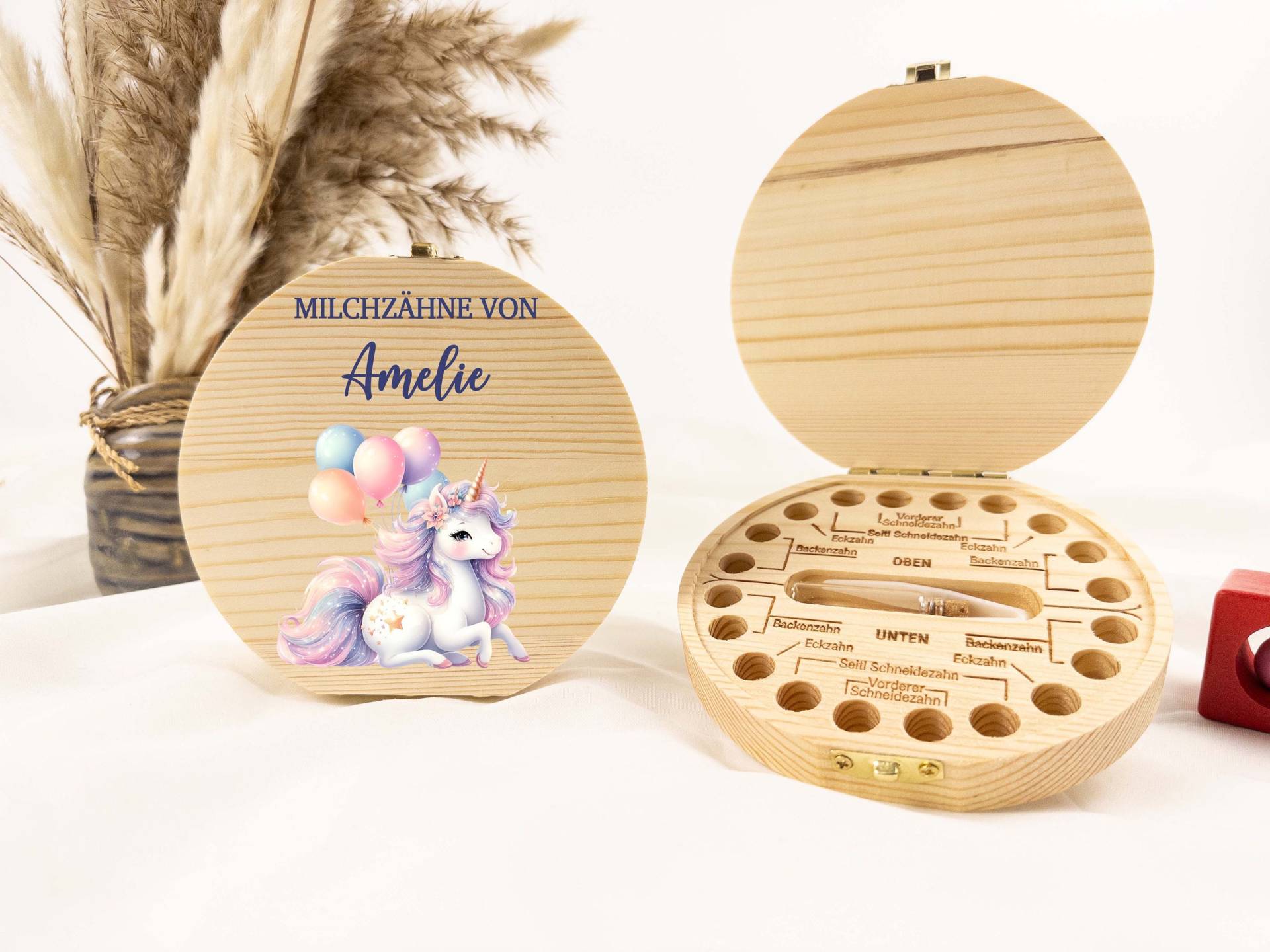 Einhorn Zahndose, Personalisierte Zahndose Für Mädchen, Baby, Milchzähne, Milchzahnbox, Aus Holz, Baby Geschenk, Geburt von Etsy - TimberTalesCreations