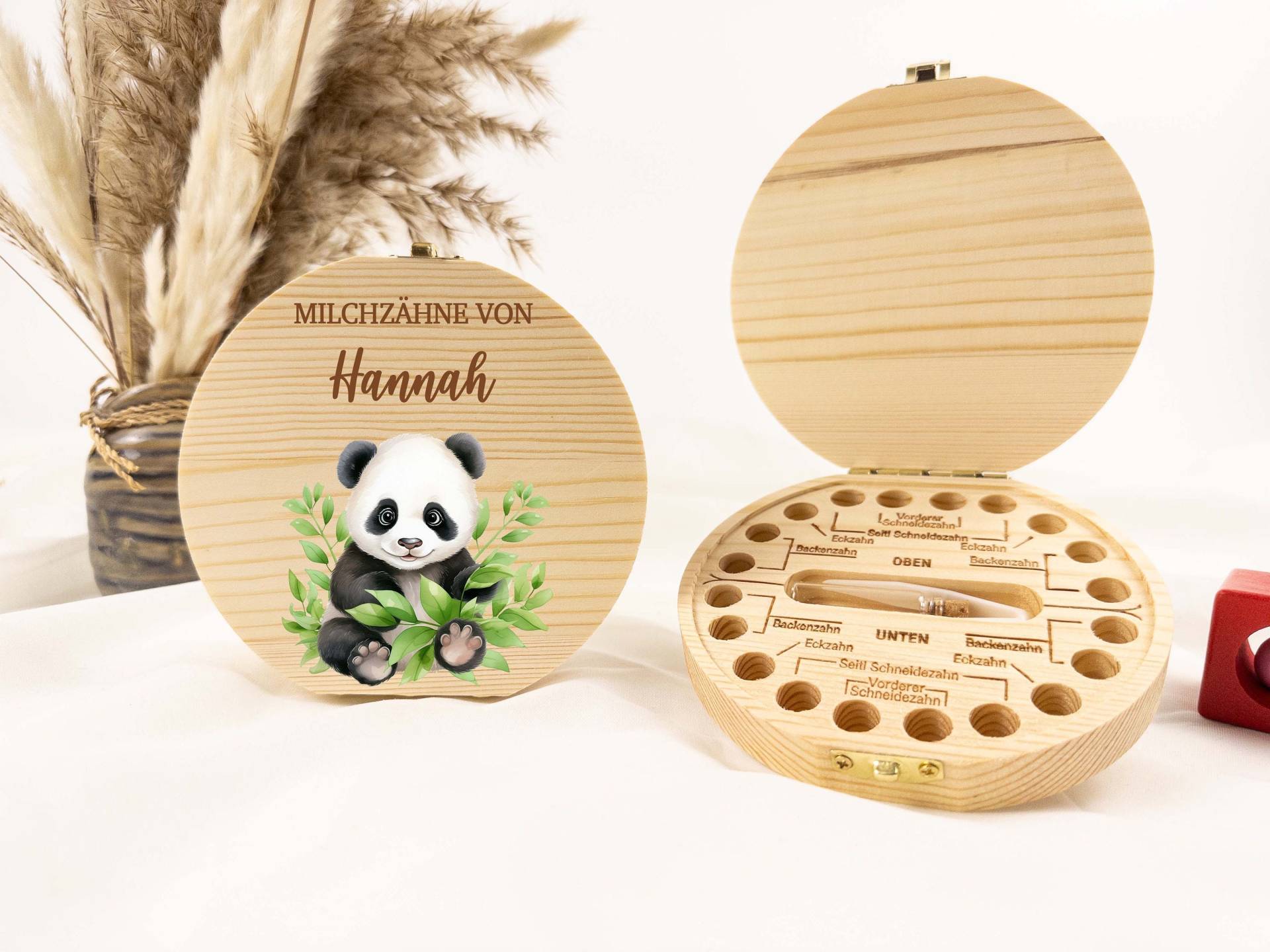 Personalisierte Zahndose Panda, Baby, Milchzähne, Milchzahnbox, Aus Holz, Baby Geschenk, Geburt Geschenk, Zahnfee, Milchzähne von Etsy - TimberTalesCreations