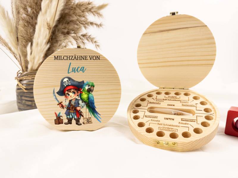 Personalisierte Zahndose Piraten, Baby, Milchzähne Kinder, Milchzahnbox, Zahndose Aus Holz, Baby Aufbewahrung, Milchzahndose von Etsy - TimberTalesCreations