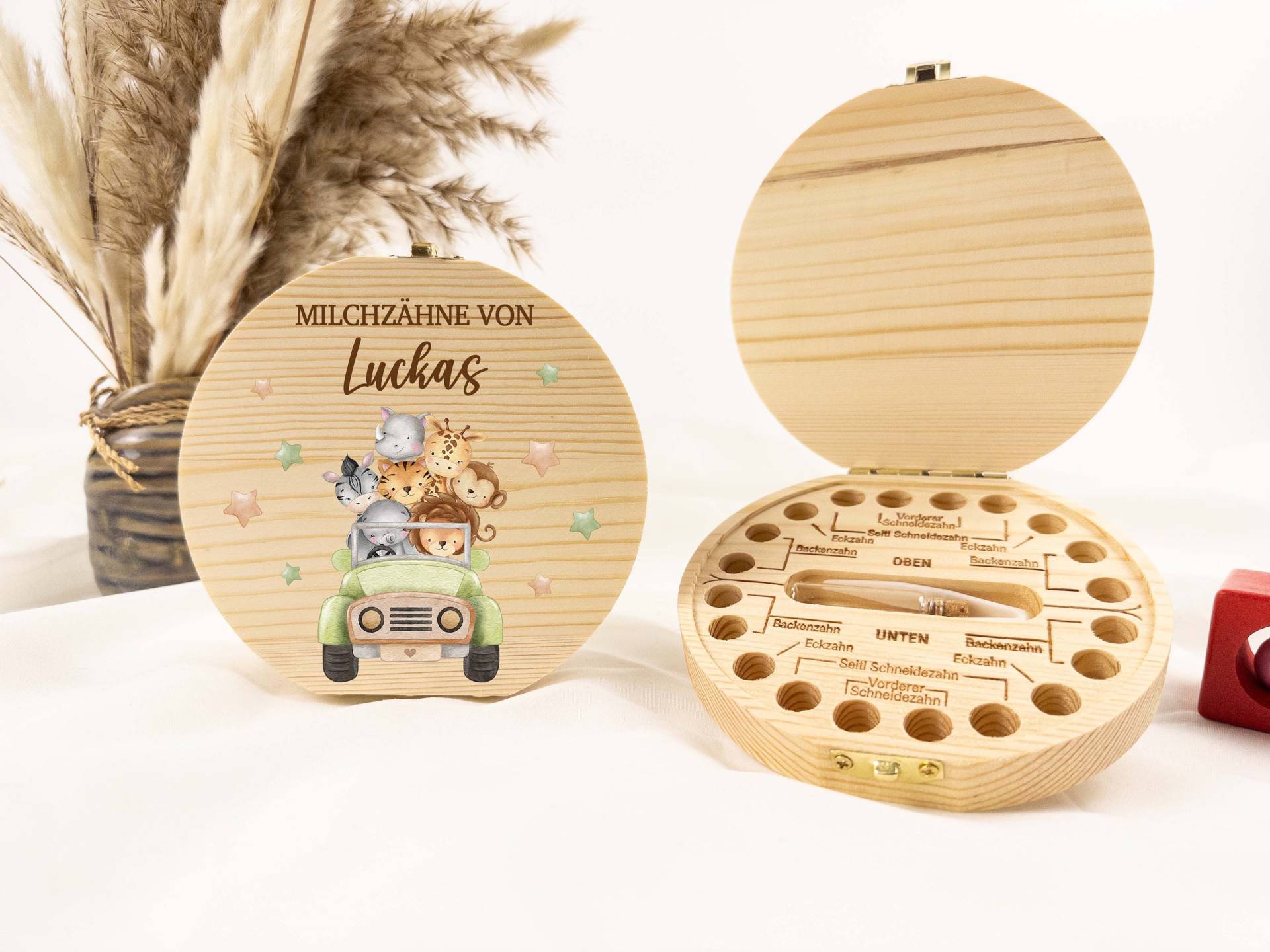 Personalisierte Zahndose Safari Für Junge, Baby, Milchzähne, Milchzahnbox, Aus Holz, Baby Geschenk, Milchzähne von Etsy - TimberTalesCreations