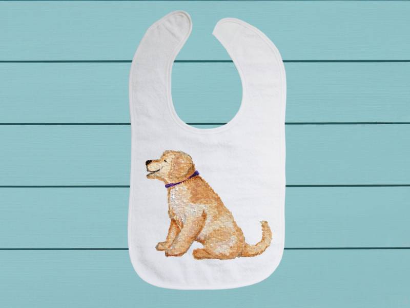 Labradoodle Lätzchen - Baumwoll Frottee Tuch Baby Lätzchen Mit Weichem Verschluss von Etsy - TinaLabadiniDesigns