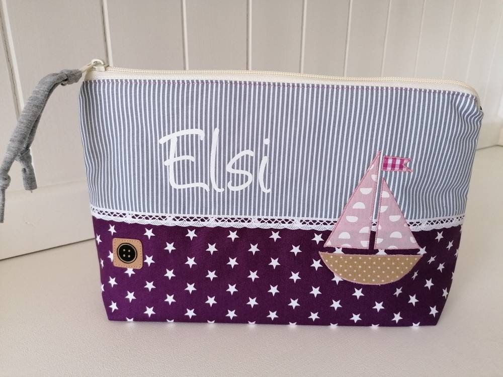 Windeltasche Inklusive Name/Boot/Maritim/Geschenk Zur Geburt/Taufegeschenk Personalisiert von Etsy - TinasKnoepfchen