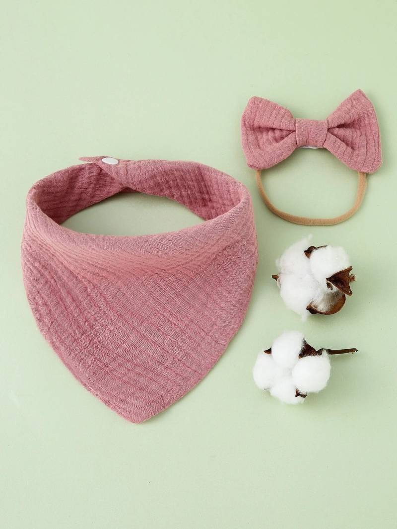 Bezaubernd 2 Stk Musselin Baumwoll Lätzchen Und Schleife Set | Drool Bib von Etsy - TinyessentialsStore