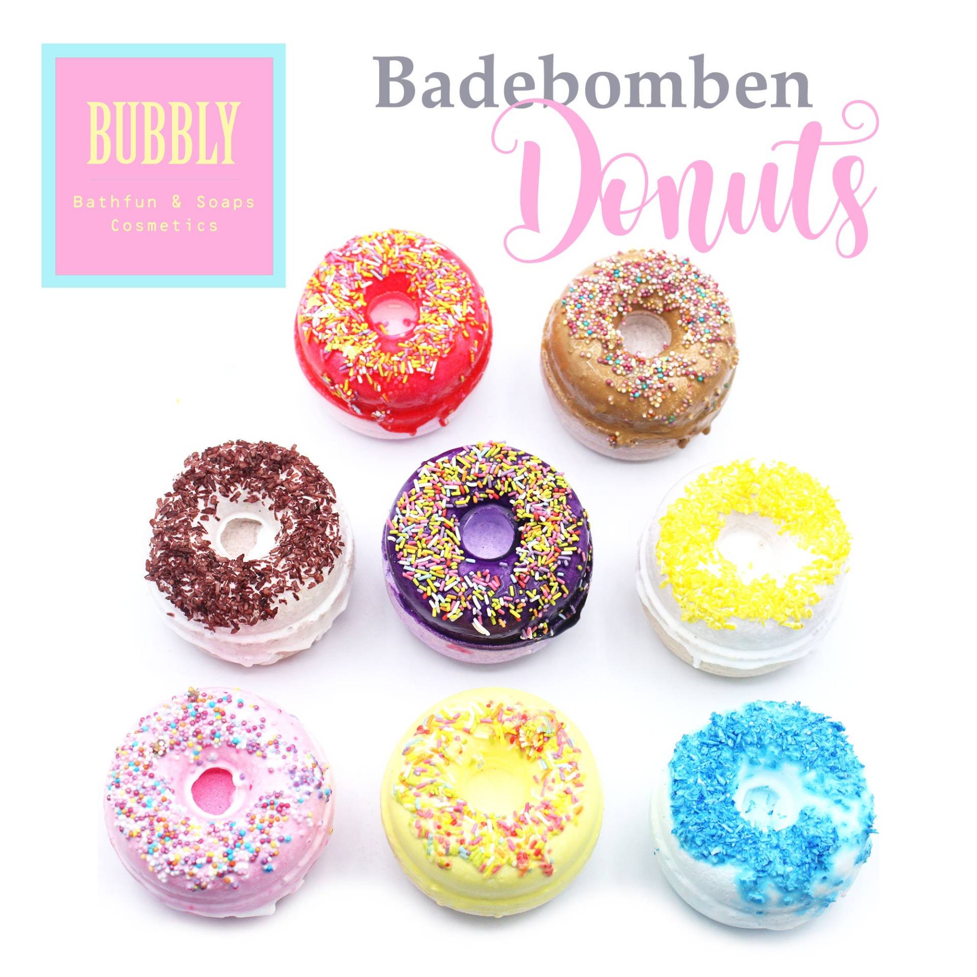 B-Ware Ausverkauf - Bathbombs Donuts Xxl Von Bubbly Riesige Badebomben Für Dein Badeerlebnis von Etsy - TopicMint