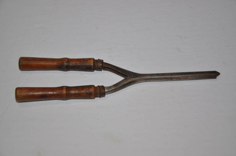 Vintage Haarlocke Handwerkzeug Curling Iron All Metal Antique Styling von Etsy - TreasureTimeCapsule