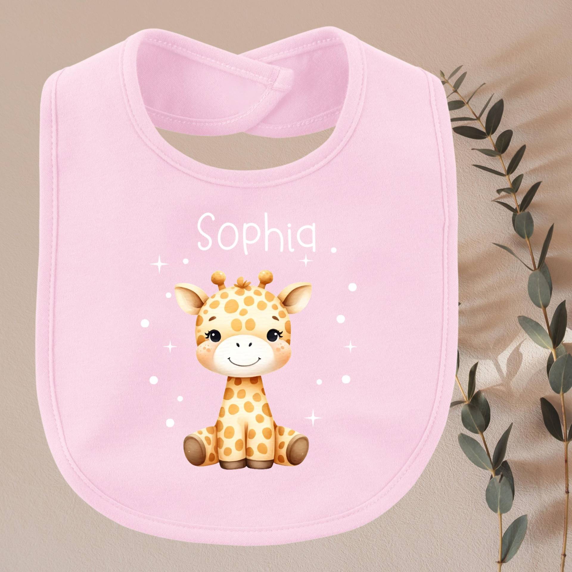 Baby Lätzchen | Personalisierbar Mit Namen Giraffe| Im Geschenkbeutel Viele Farben Erhältlich| Fun Babygeschenk - Geburt-Taufe von Etsy - TrendMama