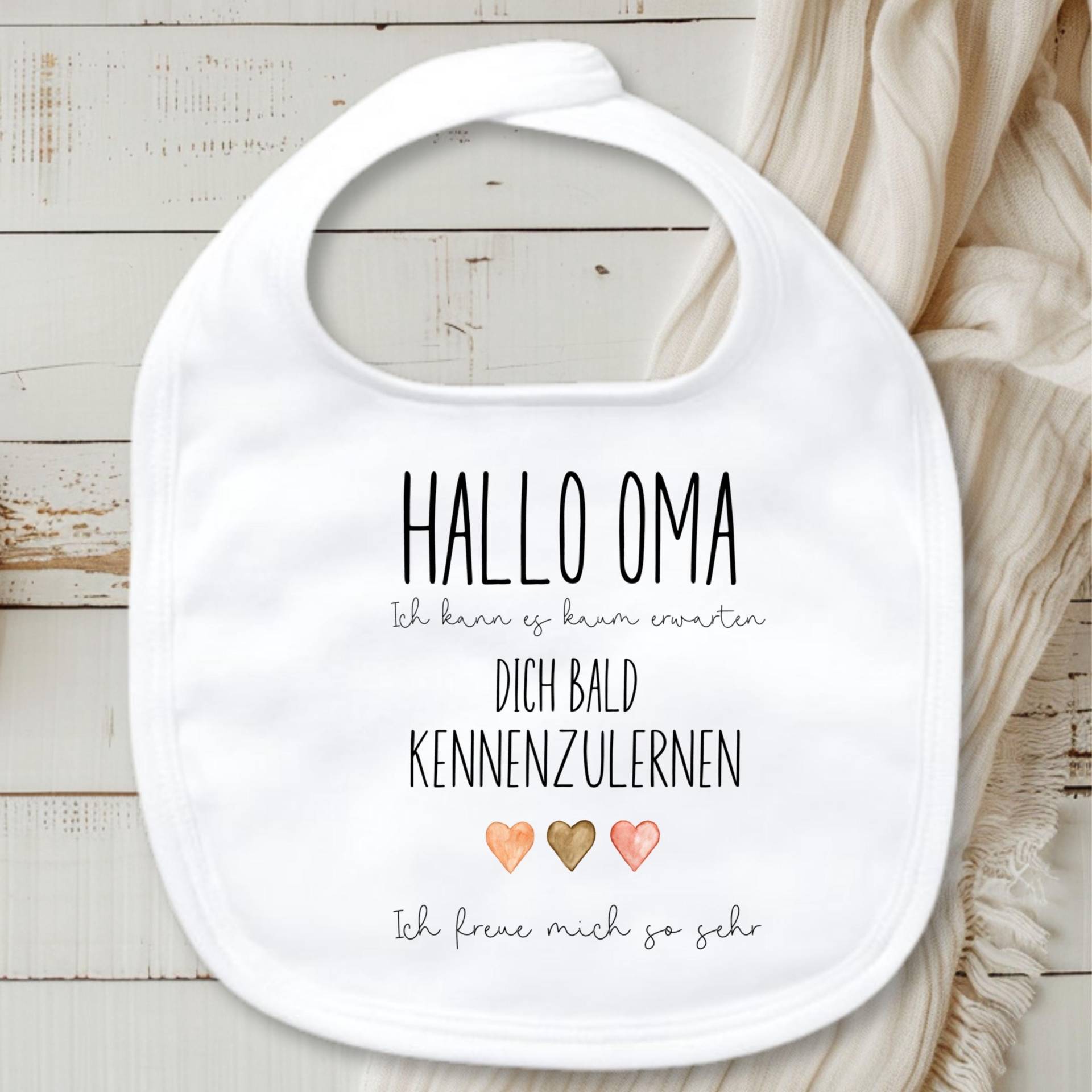 Babylätzchen Schwangerschaft Verkünden Für Oma - Mit Spruch Im Geschenkbeutel- Geschenk Zur Baby-Ankündigung, Baby-Überraschung, Geburt von Etsy - TrendMama