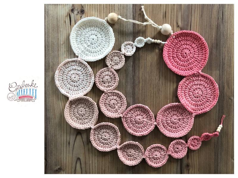 Gehäkelte Muttermund-Schablonen Für Hebammen - Lehrkette in Rosa Und Naturweiß Lehrmittel Lehrmodell Die Geburtsvorbereitung von Etsy - TunellasGeschenke