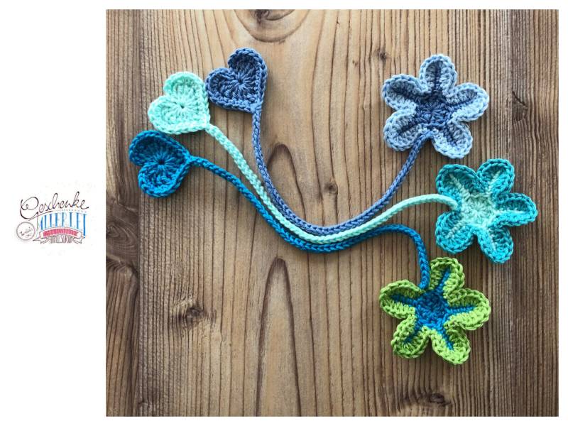 Gehäkeltes Nabelschnur-Bändchen - Nabelband Blume Mit Herz in Blau-, Türkis-, Grün-Tönen Entbindung Hebamme Doula von Etsy - TunellasGeschenke