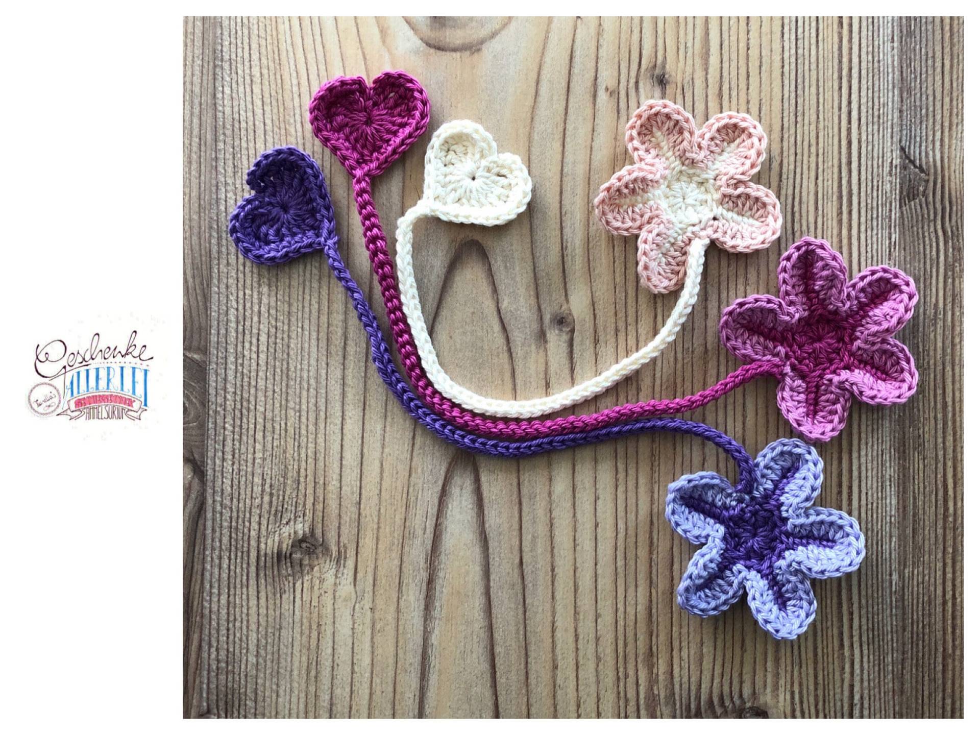 Gehäkeltes Nabelschnur-Bändchen - Nabelband Blume Mit Herz in Rosa-, Lila-Tönen Entbindung Hebamme Doula von Etsy - TunellasGeschenke