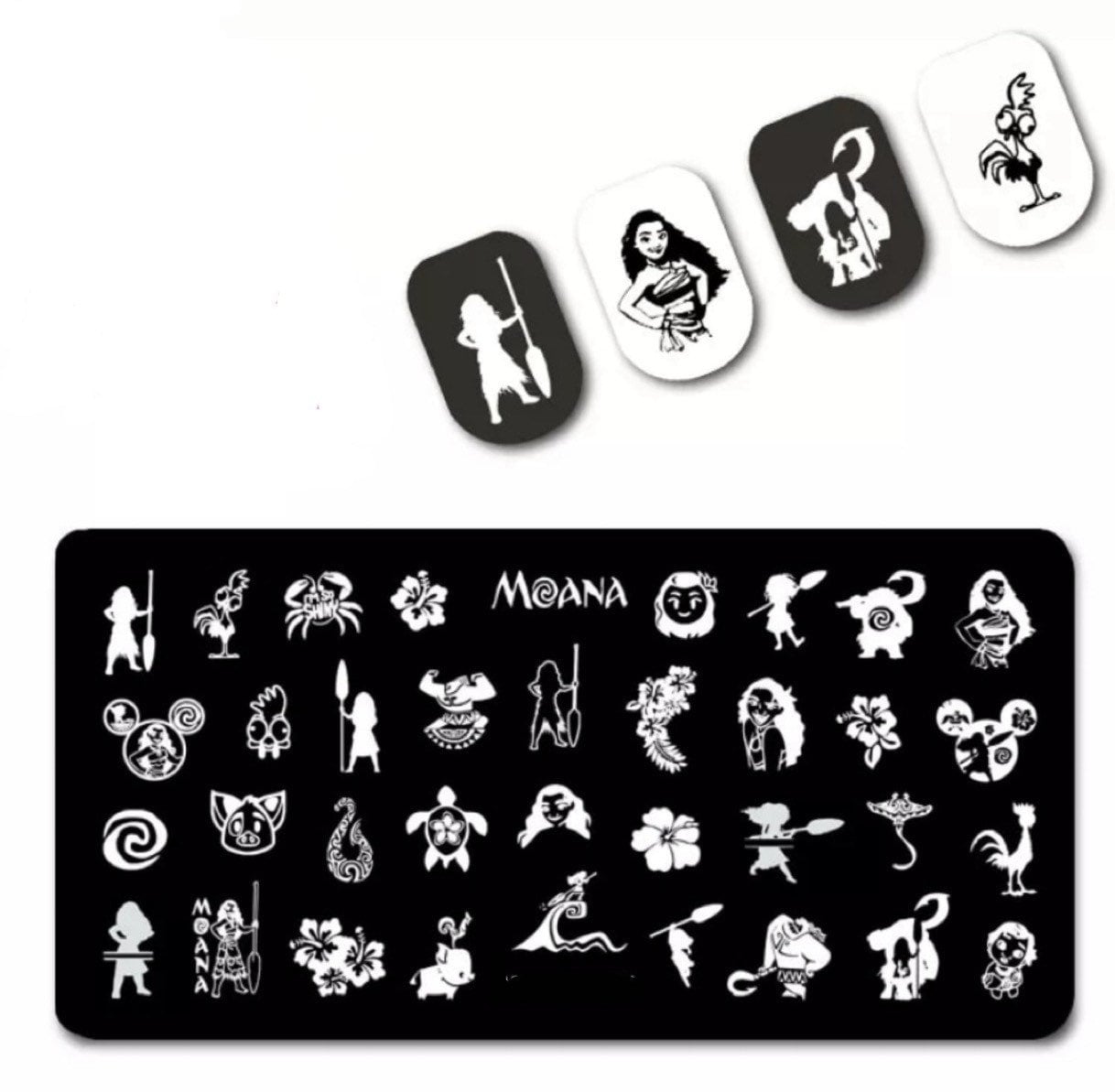 Moana Stempel Für Diy Maniküre Art Nail Stamping Tool Platte von Etsy - TwistedRealityCrafts